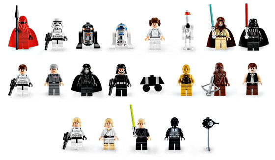 Les minifigs du set LEGO 10188 Death Stat UCS !