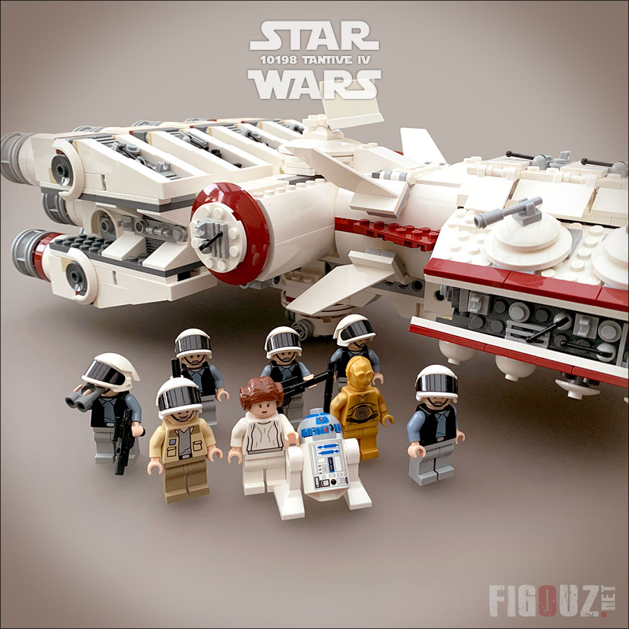 Photo ©Figouz.net de mon set LEGO Star Wars 10198 Tantive IV UCS et ses minifigurines