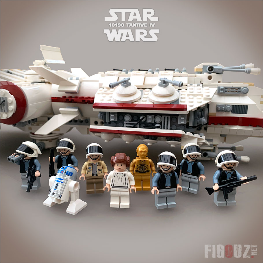 Photo ©Figouz.net de mon set LEGO Star Wars 10198 Tantive IV UCS et ses minifigurines