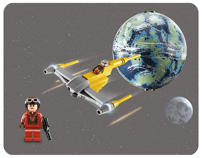 LEGO Star Wars 9674 - Naboo Starfighter et Naboo - Planet Series - Build the Galaxy - Nouveauté LEGO Star Wars 2013