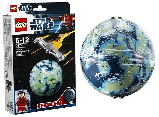 LEGO Star Wars 9674 - Naboo Starfighter et Naboo - Planet Series - Build the Galaxy - Nouveauté LEGO Star Wars 2012