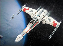 Un superbe X-Wing &agrave; l'&eacute;chelle des minifigurines - Par Marshal Banana