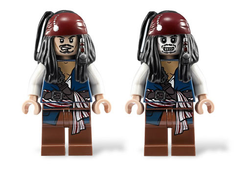 LEGO Pirates des Caraïbes 4181 Isla De la Muerta - Minifigurine LEGO  du capitaine Jack Sparrow