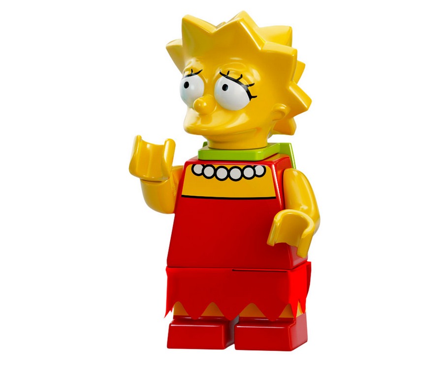La minifigurine de Lisa Simpson fournie dans le set 71006 The Simpsons House