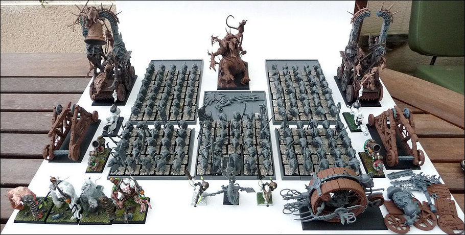 Une portion de mon arm&eacute;e Skavens - WIP