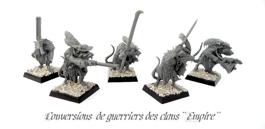Conversions de guerriers des clans Skavens &laquo; Imp&eacute;riaux &raquo; - WIP