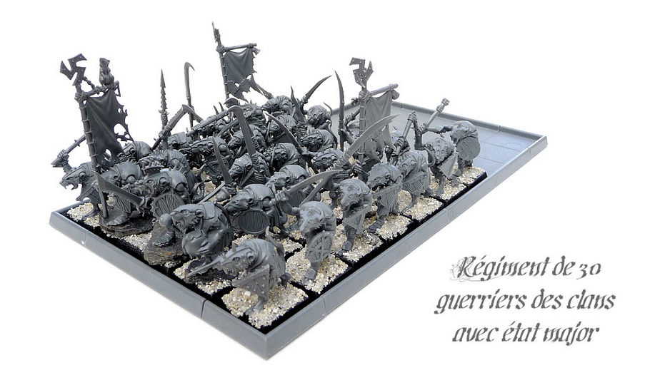 R&eacute;giment de 30 guerriers des clans Skavens - WIP