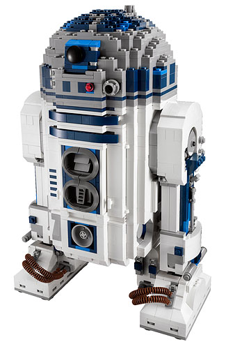 Vue de 3/4 du set 10225 R2-D2 Ultimate Collector Series