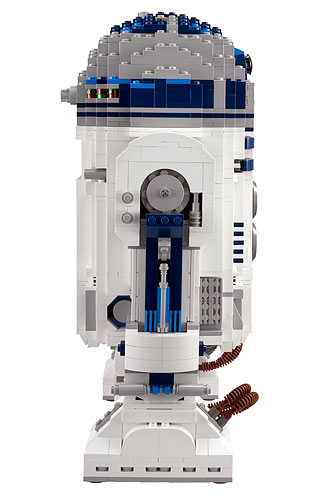 Vue de côté du set 10225 R2-D2 Ultimate Collector Series