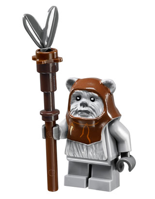 Minifigurine du chef des Ewoks du set 10236 Ewok Village Ultimate Collector Series