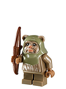 Minifigurine d'un guerrier Ewok du set 10236 Ewok Village Ultimate Collector Series