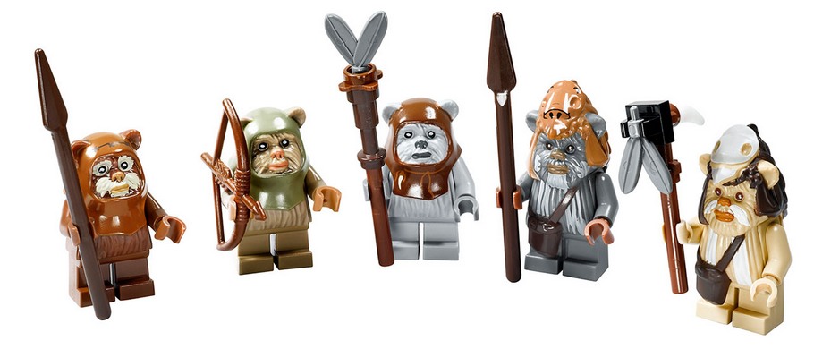 Minifigurines des Ewoks du set 10236 Ewok Village Ultimate Collector Series
