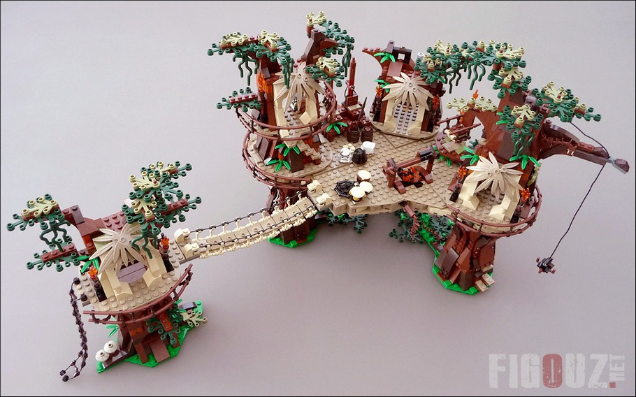 Le set Ewok Village 10236 dont je viens d'achever le montage