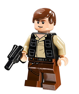 Minifigurine de Han Solo du set 10236 Ewok Village Ultimate Collector Series