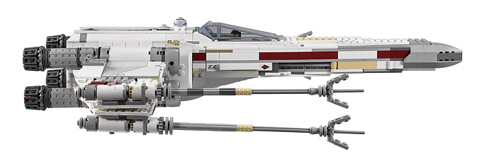 Vue de droite du X-Wing Starfighter 10240 Ultimate Collector Series