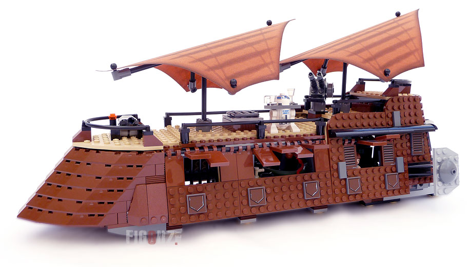 LEGO 6210 Jabba's Sail Barge - La superbe barge des sables de Jabba the Hutt !