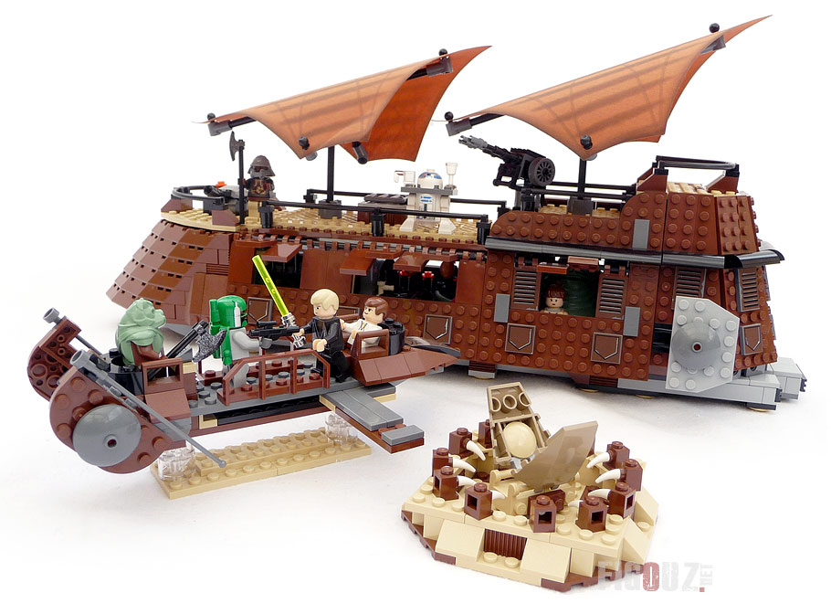 LEGO 6210 Jabba's Sail Barge - Le set dans son ensemble !
