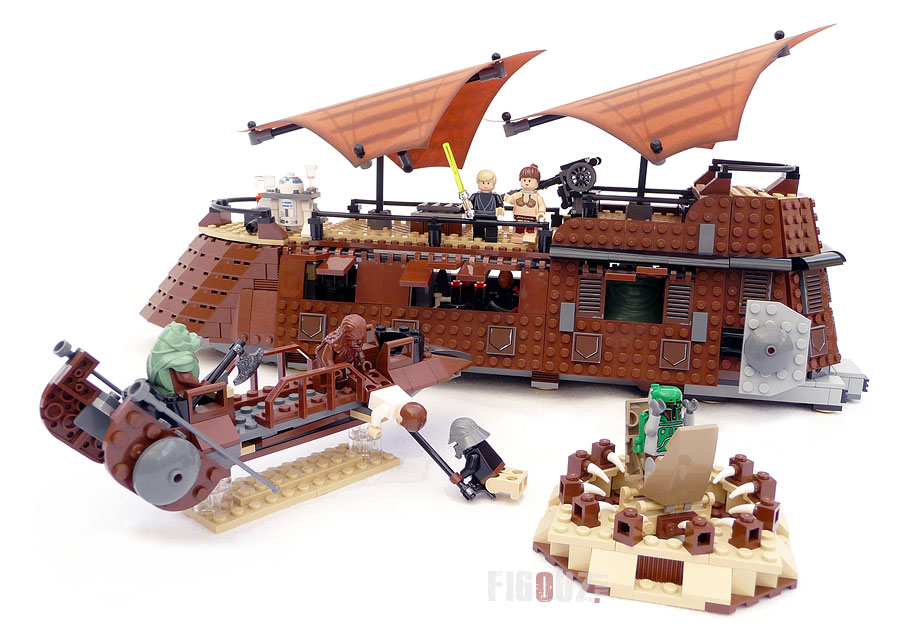 LEGO 6210 Jabba's Sail Barge - Le set dans son ensemble !