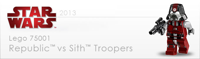LEGO 75001 Republic Troopers vs Sith Troopers Battle Pack - Nouveauté LEGO Star Wars 2013 !