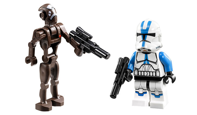 LEGO Star Wars 75002 AT-RT  - 501st Clone Trooper et Commando Droid Captain - Nouveauté LEGO 2013