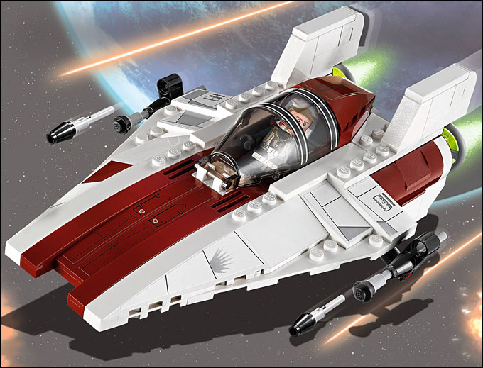 L'illustration du set 75003 A-Wing Starfighter