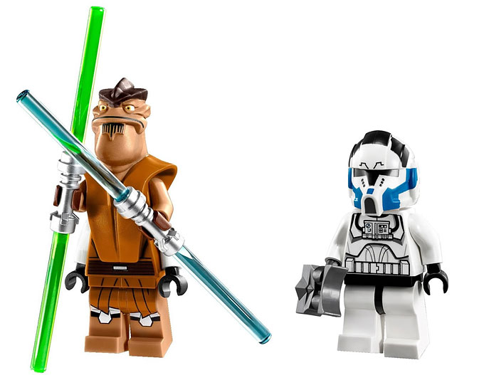 Les minifigurines du maître Jedi Ponk Krell et du 501st Clone Trooper Phase 2