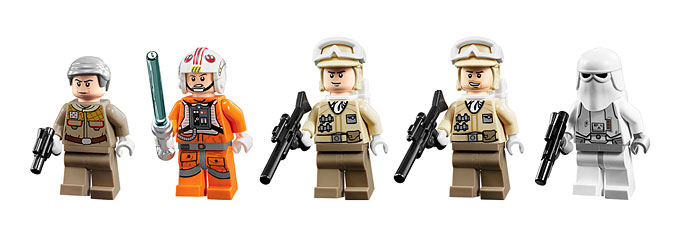 Les minifigurines du set LEGO 75014 Battle Of Hoth