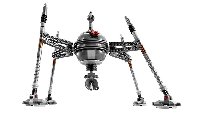 Vue de face du Homing Spider Droid du set 75016