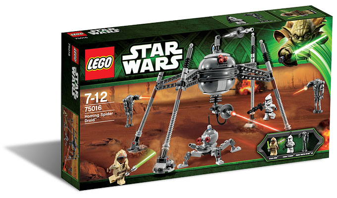 La boîte du set 75016 Homing Spider Droid