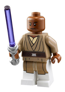 Le maître Jedi Mace Windu, minifigurine du set 75019 AT-TE