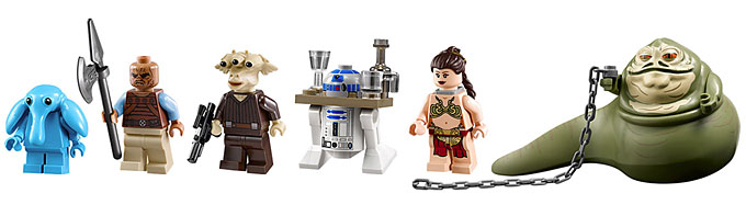 Les minifigurines du set 75020 Jabba's Sail Barge