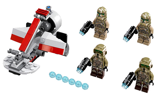 Le contenu du set 75035 Kashyyyk Troopers Battle Pack