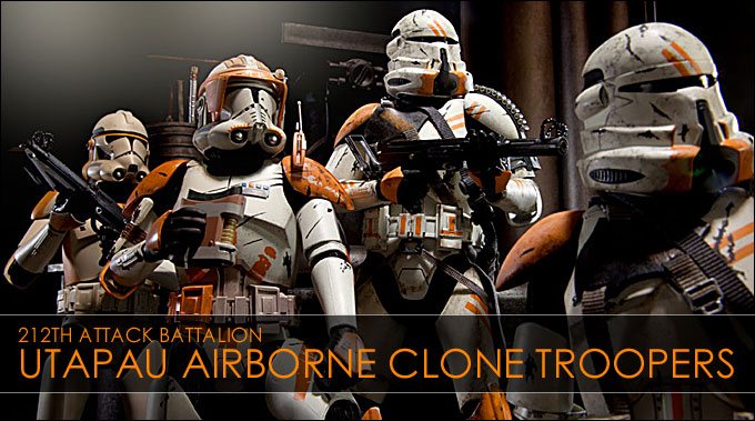 Clone Troopers du 212th Bataillon et Airborne Clone Troopers
