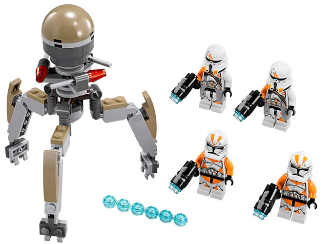 Le contenu du set 75036 Utapau Troopers Battle Pack