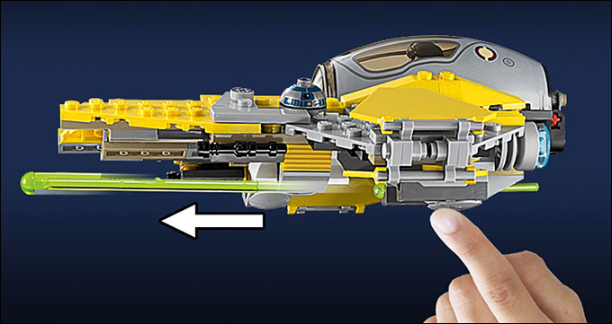 Détails et fonctionnalités du Jedi Interceptor du set 75038