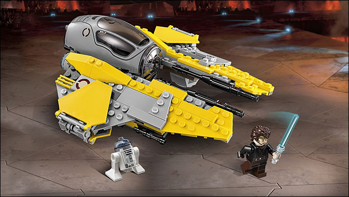 Mise en scène du set 75038 Jedi Interceptor