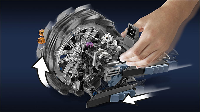 Détails et fonctionnalités du Wheel Bike du set 75040