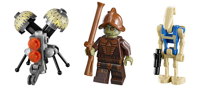 Les minifigurines du set 75041 Vulture Droid