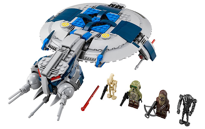 Le contenu du set 75042 Droid Gunship