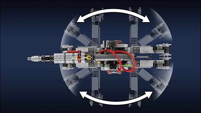 Détails et fonctionnalités du AV-7 Anti Vehicule Cannon du set 75045