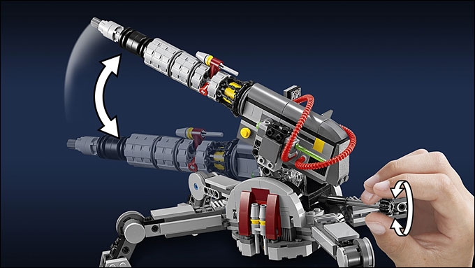 Détails et fonctionnalités du AV-7 Anti Vehicule Cannon du set 75045