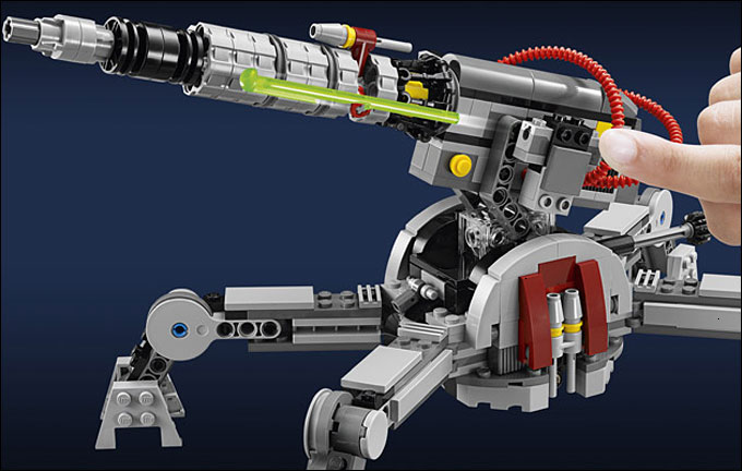 Détails et fonctionnalités du AV-7 Anti Vehicule Cannon du set 75045