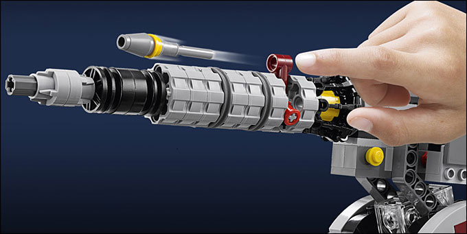 Détails et fonctionnalités du AV-7 Anti Vehicule Cannon du set 75045