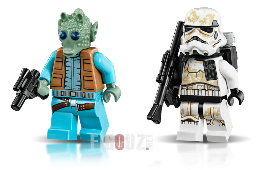 Les nouvelles minifigurines de Greedo et de Sandtrooper