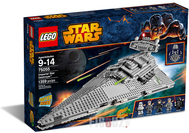 La face avant de la belle boîte du set 75055 Imperial Star Destroyer