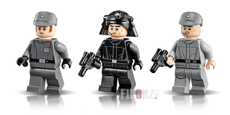 Les minifigurines d'Officiers Impériaux du set 75055 Imperial Star Destroyer