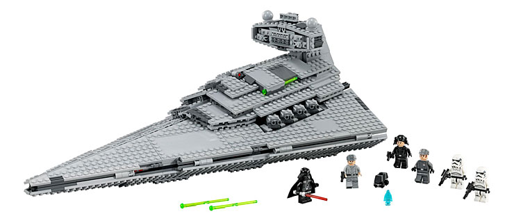 Le set 75055 Imperial Star Destroyer dans son ensemble