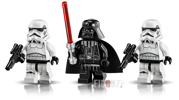 Les nouvelles minifigurines de Dark Vador et de Stormtrooper du set 75055