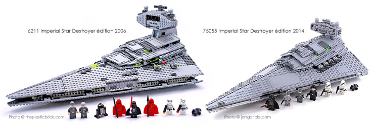 Comparaison entre les sets 6211 et 75055 Imperial Star Destroyer