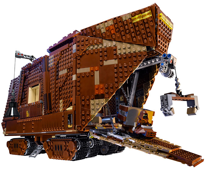 Vue globale du set UCS 75059 Sandcrawler